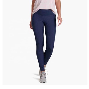 Mallas de Yoga de secado rápido de cintura alta para mujer, pantalones de gimnasio deportivos cepillados transpirables con logotipo personalizado para entrenamientos de Fitness - Product Image 2