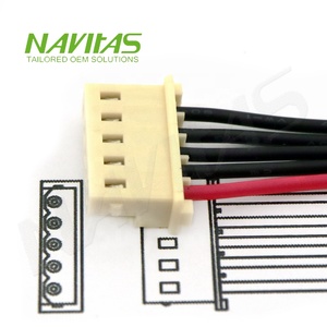 Câble de connecteur 5 broches 2,54 mm JST XH Femelle avec fils pré-crimés - Product Image 2