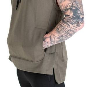 New Soft Feel Muscle Workout <b>Gym</b> Sleeveless Men's <b>Hoodie</b> - Product Image 6