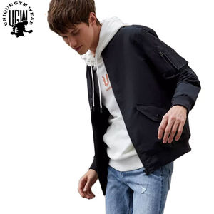 UNIQUE GYM WEAR Chaqueta Bomber de Invierno para Hombre, Personalizada, Acolchada, Impermeable, Ajustada, con Hombros Caídos, Transpirable, de Secado Rápido, en Tela de Lana - Product Image 2