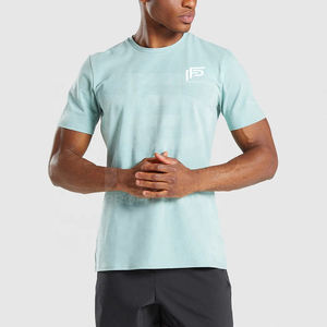 เสื้อยืดผ้าคอตตอนผสมโพลีเอสเตอร์เสื้อยืดพิมพ์ลายแห้งเร็วผลิตจากโรงงาน - Product Image 4