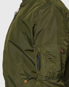 Chaqueta Bomber de satén recubierta para hombre y mujer personalizada 2024 con cuello levantado en colores personalizados para el invierno - Product Image 5