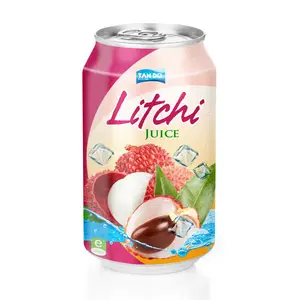 330ml canned Lychee Juice Drink - 100% Natural and Healthy - Royal Litchi Bac Giang, Vietnam