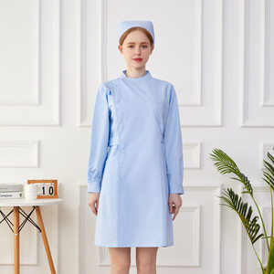 Uniformes de Hospital de alta calidad, uniformes de poliéster y LICRA, diseños de enfermería, personal médico, Hospital, venta al por mayor - Product Image 4