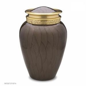 Urna de cremación de grúas voladoras azules 220 Cu, nicho doméstico para cenizas de adultos, urna funeraria de exhibición de Metal con escultura de grúa voladora - Product Image 5