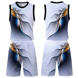 Uniformes de Baloncesto Reversibles Hechos en Fábrica, Ropa Deportiva al por Mayor en Existencia, Camisetas y Pantalones Cortos de Baloncesto de Doble Capa - Product Image 4