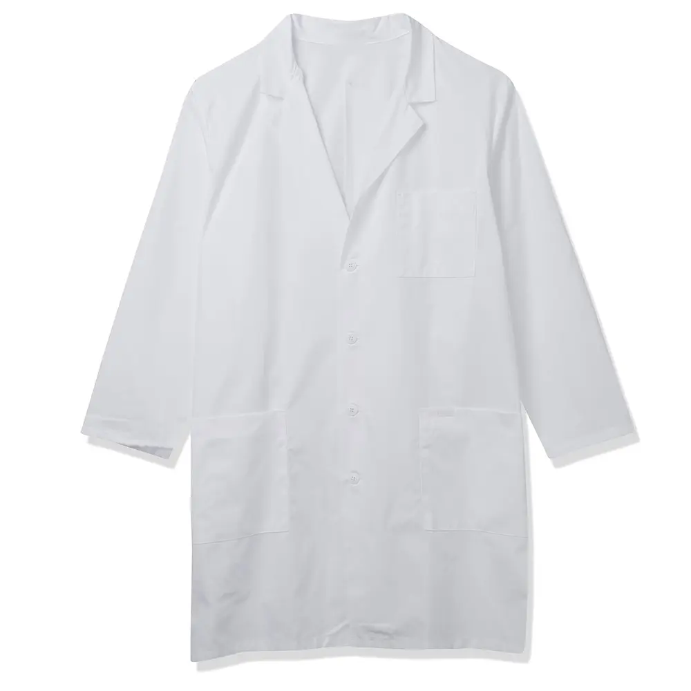 Wholesale Unisex Custom manufactured logo , sizes medical gown labcoat for men/women