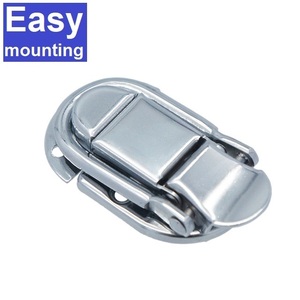 Wholesale Steel <b>Lock</b> Buckle Latch HC265 Plated Nickel for Wooden case <b>Box</b> Hardware Carry <b>Box</b> Furniture Luggage - Product Image 1