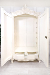 Armario de madera de teca, mueble moderno de alta calidad, color blanco, para dormitorio - Product Image 4