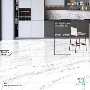 Baldosa de Porcelana de Gran Formato, Color Blanco, para Piso, Tamaño Grande 800x1800mm, Diseño de Mármol Calacatta, Aspecto Interior, Baldosa Más Grande - Product Image 6