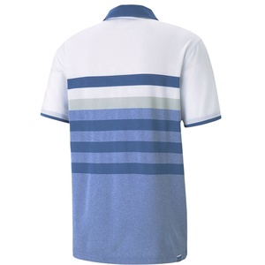 Camisetas de verano para hombre, Polo de Golf de manga corta con bloques de Color a rayas, informal, de retales - Product Image 2