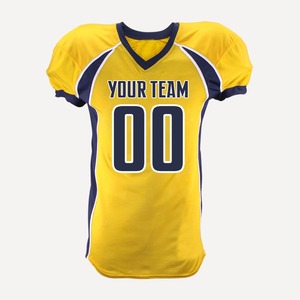 Matériel personnalisé sergé maille adulte football américain pratique maillot impression numérique à manches courtes imprimé uniforme pour hommes - Product Image 4