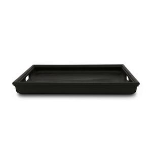 Nouveau plateau décoratif en bois de manguier Designn motif de paysage noir fabricant de plateau personnalisé classique de haute qualité - Product Image 3