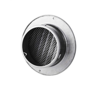 Conduit d'air rond, tuyau d'évacuation, grille d'aération, grille de ventilation murale, sortie de ventilation
