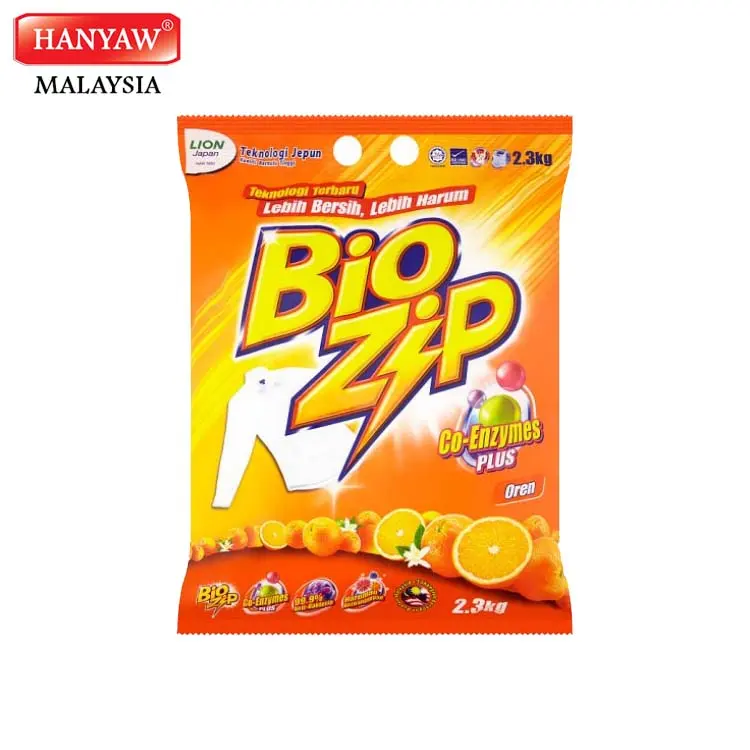 [Malaysia] Vận Chuyển Nhanh Bio Zip Orange Bột Tẩy Rửa (8 Gói X 2.3Kg /Ctn)