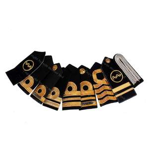 Épaulettes brodées en tresse d'or sur la cérémonie | Épaulettes de planche d'officier de vol - Product Image 3