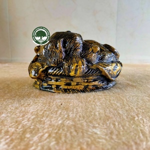 Urne funéraire en or avec motif de tigre, écologique, pour souvenir - Product Image 3