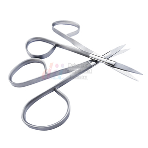 IRIS Ribbon Styel Mango Ojo Tijera Recto/Curvo 4 "(10 Cm) /Acero Inoxidable - Product Image 5