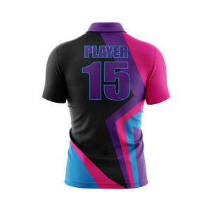 Polo-camisa antiarrugas cómoda de alta calidad tejido de punto transpirable personalizado al por mayor diseño deportivo Logo patrón sólido - Product Image 2