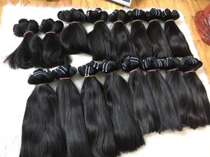 Extensión a granel de cabello humano virgen sin procesar vietnamita Super doble recto Remy sedoso recto sin enredos - Product Image 3