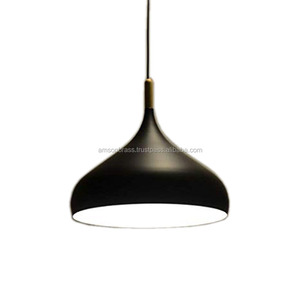 Hammered Pendant Shade High Quality Lamp Home <b>Lighting</b> Hammered Decorative Black Shade Pendant Lamp - Product Image 3