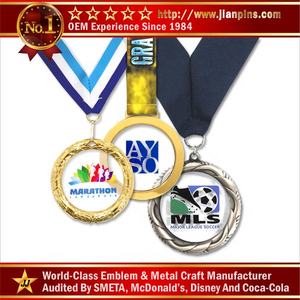 JIAN Factory-medalla de oro y Metal ODM, Medalla deportiva personalizada con cinta, recuerdo - Product Image 4