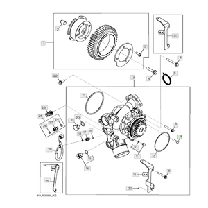 Tradella International for John para Tractor Bolt 19M8008 Pieza de repuesto de sujetador de acero inoxidable 1 año de garantía para maquinaria - Product Image 2
