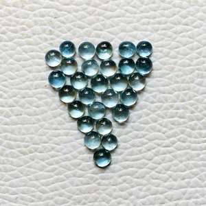 Vente en gros naturel aigue-marine cabochon de pierres précieuses en vrac meilleur prix par pièce pour la fabrication de bijoux de forme unie (bague/boucle d'oreille) - Product Image 1