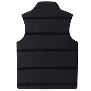 Gilets de randonnée chauds pour hommes Gilet léger matelassé Gilet d'hiver à fermeture éclair Vestes sans manches à col montant Vêtements d'extérieur OEM - Product Image 2