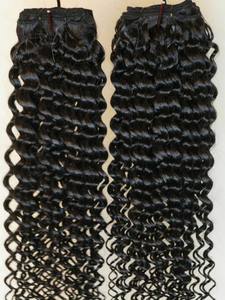 RAW INDIAN <b>HAIR</b> DEEP <b>CURLY</b> TIGHT <b>CURLY</b> WEFT BUNDLES NATURAL STRAIGHT CUSTOMIZED WIGS AND PONYTAILS NO TANGLE <b>HAIR</b> EXTENSIONS - Product Image 5