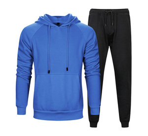 Prix de gros Derniers modèles de vêtements de sport à la mode Survêtement uni vierge en polaire douce - Product Image 4