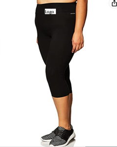 Leggings de sport en coton extensible pour femme, 2 couleurs, tissu extensible, pour une allure confortable et sensation de votre meilleure expérimentation - Product Image 6