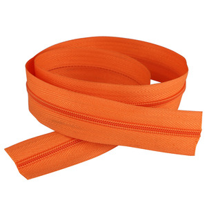 Haute qualité 4 # Nylon longue chaîne fermeture éclair à verrouillage automatique à extrémité ouverte pour chaussures vêtements sacs oreillers - Product Image 1