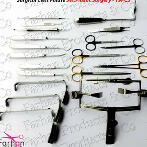 全新的腭裂套装口腔整形手术器械-19PCS CE Farhan Products & Co