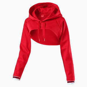 Sudadera Corta Personalizada con Capucha para Mujer, Talla Grande, Bordada, para Otoño - Product Image 1