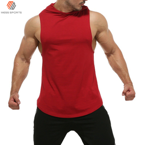 Nueva Camiseta Deportiva con Capucha para Hombre MESS SPORTS 2024, Ecológica, Transpirable, para Fisicoculturismo, Material de Poliéster/Algodón, Color Sólido - Product Image 3