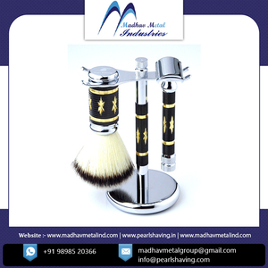 ชุดโกนหนวดขนหมูป่าด้ามโลหะ Madhav Metal SRB-73 2021 ขายดี คุณภาพสูง ออกแบบเองได้ รับผลิตแบรนด์ส่วนตัว - Product Image 3