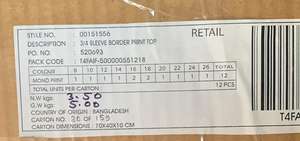 เสื้อยืดผ้าฝ้ายแขนยาวแบบลำลองสำหรับผู้หญิงชุดถักแบบระบายอากาศได้ฉลากแบรนด์ดั้งเดิมที่ออกแบบในบังคลาเทศ - Product Image 6