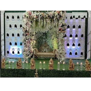 Decoración de Velas para Bodas al Estilo Indio, Paredes de Velas Estilo Jharonka para Bodas, Conjunto de Paredes de Velas Tradicionales para Eventos en Australia - Product Image 1