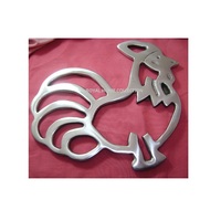 Dessous de plat à coq pour maison, hôtel, table basse décorative carrée en métal et aluminium, pour le thé et le café, à vendre