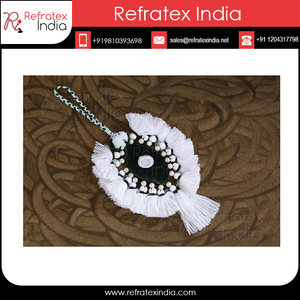 Glandes en jute et coton colorées pour rideaux et vêtements décoratifs - Product Image 3