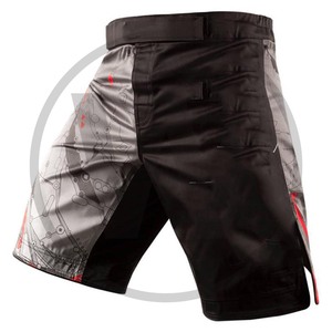 100% โพลีเอสเตอร์MICROSTRECHABLEคุณภาพสูงการฝึกอบรมระเหิดMMAสั้น - Product Image 2