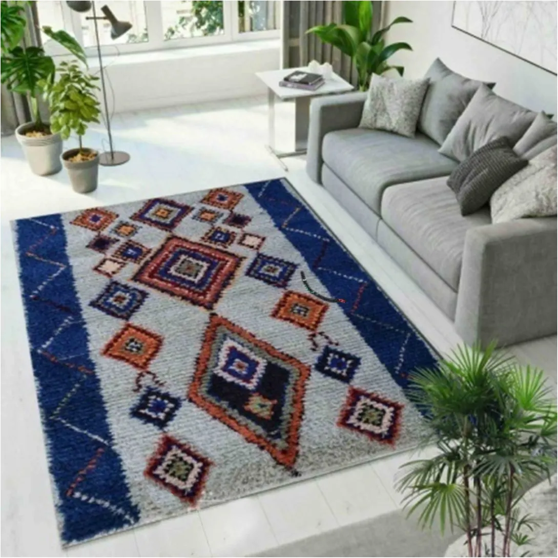 Roxi — tapis et moquette moderne marocain, décoration pour salon de maison, en coton, zone imprimée, personnalisé, 2021