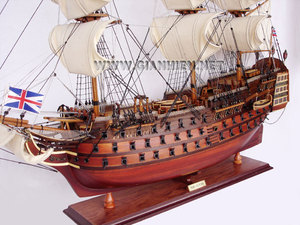Gbs — saucière en bois de victoire, présentoir en canelles, modèle de bateau en bois - Product Image 3