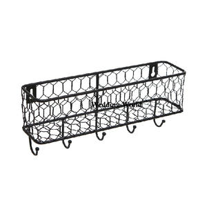 Cesta de metal con forma rectangular Cesta de diseñador hecha a mano de calidad superior Color personalizado Venta al por mayor Cesta de metal nueva de lujo - Product Image 2