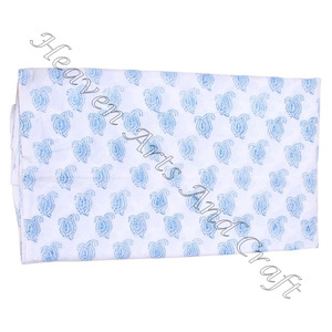 Tissu indien en coton imprimé floral Bloc de coton Bloc d'impression 100% Tissu de coton Matériel de couture Bloc d'impression Robe Teinture naturelle - Product Image 5