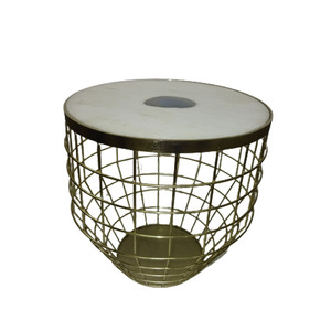 Hot Selling Unique Design Coffee <b>Table</b> Stool Luxury Stool Metal Wire With <b>Marble</b> Tea <b>Table</b> Temporary Desk - Product Image 5