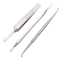 Outils de nettoyage du visage en acier inoxydable de qualité supérieure 3-7 pièces outil de suppression des points noirs bouton défaut ensemble d'outils de nettoyage des pores