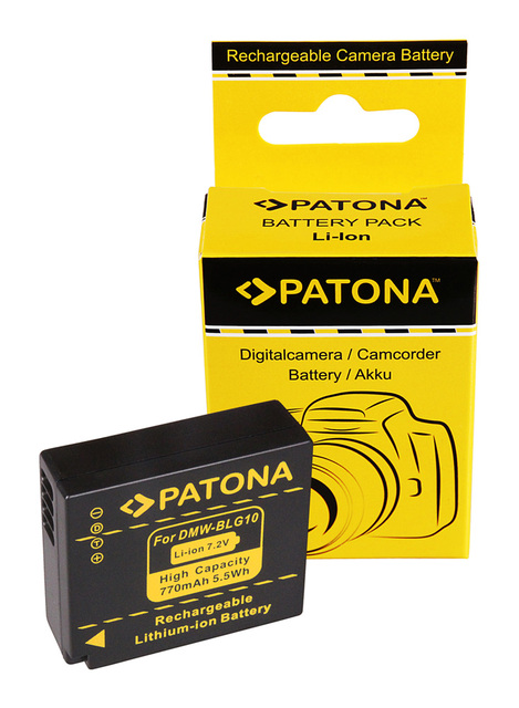 PATONA Battery for Panasonic DMC-GF6, DMW-BLG10, DMW-BLG10E, CS-BLG10MC : 770mAh: 7,2V: 5,5 Wh