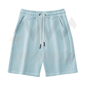 Short de sport de Fitness pour hommes, logo personnalisé imprimé, 100% coton, Sweat-shirt, vêtements d'été de haute qualité, vente en gros, nouvelle mode 2022 - Product Image 1